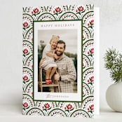 "Tapestry Holiday" - Holiday Cards in Snow by Chris Griffith - Folded Card