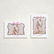 "Ribbonly Frame" - Holiday Cards in Holly Berry by Itsy Belle Studio - Photo Orientation Options