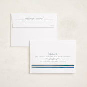 "Vintage Stripes" - Holiday Cards in Blue Jay by Teju Reval - FREE Recipient Addressing