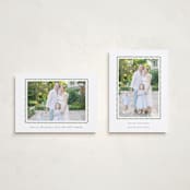 "hand drawn scallop" - Holiday Cards in Olive by Sara Hicks Malone - Photo Orientation Options