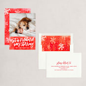 "Not a Creature was Stirring..." - Holiday Cards in Holly Berry by Brooke Chandler - Assembled