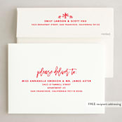 "Not a Creature was Stirring..." - Holiday Cards in Holly Berry by Brooke Chandler - FREE Recipient Addressing