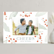 "Frosty Days" - Holiday Cards in Berry by Oscar and Emma - Karly Depew - Front
