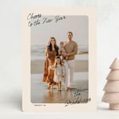 "Analogue" - Holiday Cards in Pudding by Creo Study - Front