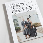 "refined" - Holiday Cards in Coal by Pixel and Hank - Detail