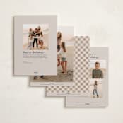 "polaroid trio" - Holiday Cards in Cookie Dough by Adelyn T. - Back of Card Options