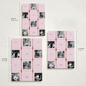 "Plaid Squared" - Holiday Cards in Strawberry by Inkblot Design - Formats Available