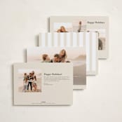 "Tis the Sea-Sun" - Holiday Cards in Sage by Oscar and Emma - Karly Depew - Back of Card Options