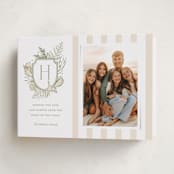 "Tis the Sea-Sun" - Holiday Cards in Sage by Oscar and Emma - Karly Depew - Folded Card