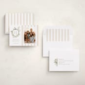 "Tis the Sea-Sun" - Holiday Cards in Sage by Oscar and Emma - Karly Depew - Assembled