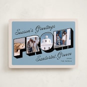 "Vintage Postcard" - Holiday Cards in Sky by Claudia Orengo - Front