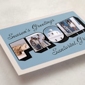 "Vintage Postcard" - Holiday Cards in Sky by Claudia Orengo - Detail
