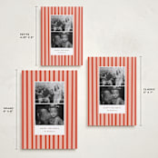 "Striped Snaps" - Holiday Cards in Candy Cane by Bethan - Formats Available
