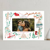 "Rockin' around the world" - Holiday Cards in Peppermint by Sarah Knight - Front