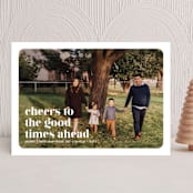 "good times ahead" - Holiday Cards in Snow by Sarah Curry - Front