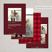 "Edgy" - Holiday Cards in Holly by Pixel and Hank - Back of Card Options