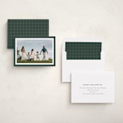 "Bold Frame" - Holiday Cards in Evergreen by Stacey Meacham - Assembled