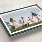 "Bold Frame" - Holiday Cards in Evergreen by Stacey Meacham - Detail