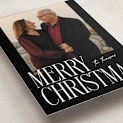 "Merry Stack" - Holiday Cards in Coal by Ekko Studio - Detail