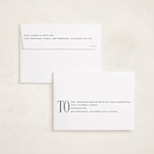 "Merry Stack" - Holiday Cards in Coal by Ekko Studio - FREE Recipient Addressing