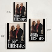 "Merry Stack" - Holiday Cards in Coal by Ekko Studio - Formats Available