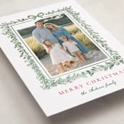 "Fir Frame" - Holiday Cards in Evergreen by Petra Kern - Detail