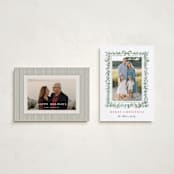 "Fir Frame" - Holiday Cards in Evergreen by Petra Kern - Photo Orientation Options