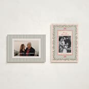 "Rustic Romance" - Holiday Cards in Wreath by Leia Matt - Photo Orientation Options