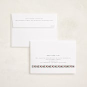 "Festive Block Print" - Holiday Cards in Caramel by Teju Reval - FREE Recipient Addressing