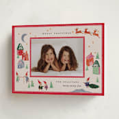 "North Pole Party" - Holiday Cards in Santa by Julie Murray - Folded Card