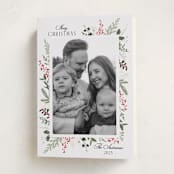 "Always Merry" - Holiday Cards in Candy Cane by Susan Moyal - Folded Card