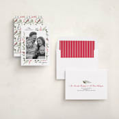 "Always Merry" - Holiday Cards in Candy Cane by Susan Moyal - Assembled