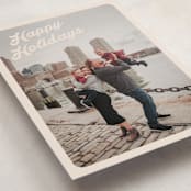 "Vintage Postcard" - Holiday Cards in Buttercream by Morgan Kendall - Detail