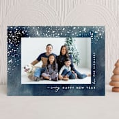 "Snowy Inky" - Holiday Cards in Midnight by Penny Eversole - Front
