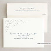 "Snowy Inky" - Holiday Cards in Midnight by Penny Eversole - FREE Recipient Addressing