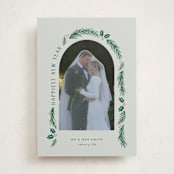 "a married christmas" - Holiday Cards in Sage by Hooray Creative - Front
