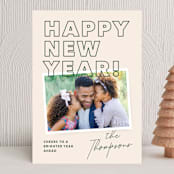"Fun Snap" - Holiday Cards in Pine by Annie Clark - Front