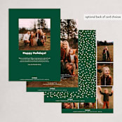 "Fun Snap" - Holiday Cards in Pine by Annie Clark - Back of Card Options