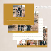 "Merriest&Bright" - Holiday Cards in Golden by Ana de Sousa - Back of Card Options