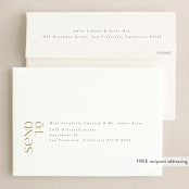 "Merriest&Bright" - Holiday Cards in Golden by Ana de Sousa - FREE Recipient Addressing