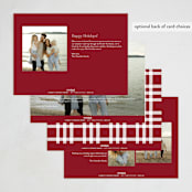 "Oh so bright" - Holiday Cards in Brick by Jessica Corliss - Back of Card Options