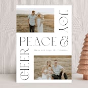 "Hope, Love & Joy" - Holiday Cards in Snow by Ana de Sousa - Front