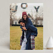 "Up" - Holiday Cards in Classic Plaid by Sara Hicks Malone - Front