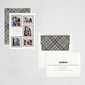 "Plaid Gallery" - Holiday Cards in Eggnog by Erica Krystek - Assembled