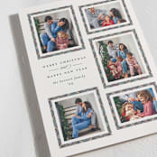 "Plaid Gallery" - Holiday Cards in Eggnog by Erica Krystek - Detail