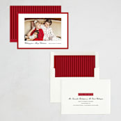"Kennedy" - Holiday Cards in Poinsettia by Amy Kross - Assembled