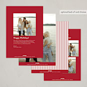 "The Prep" - Holiday Cards in Cinnamon by Kristie Kern - Back of Card Options