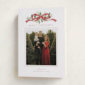 "Greenery Swag" - Holiday Cards in Santa by Everett Paper Goods - Folded Card
