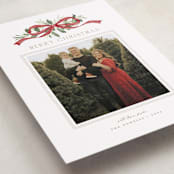 "Greenery Swag" - Holiday Cards in Santa by Everett Paper Goods - Detail