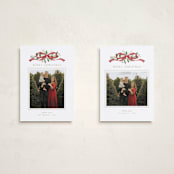 "Greenery Swag" - Holiday Cards in Santa by Everett Paper Goods - Photo Orientation Options